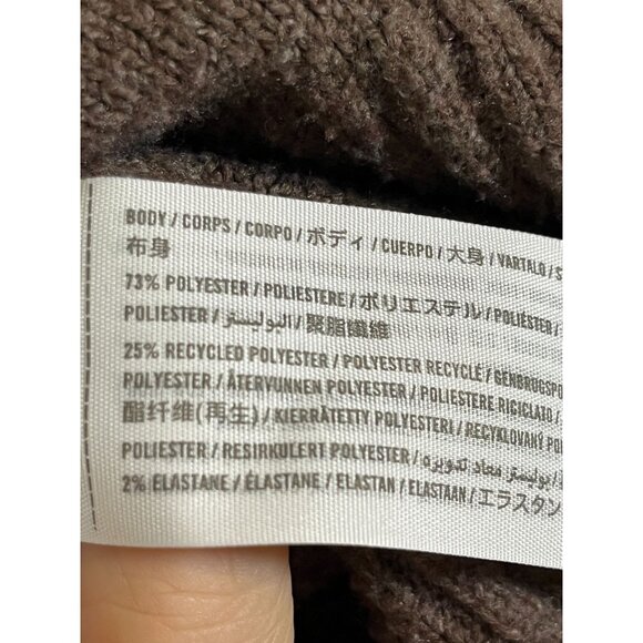 Hollister Hood Sweater XS Brown Neutral Preppy Boho Western Y2K Cozy Comfy 80s - Picture 9 of 9